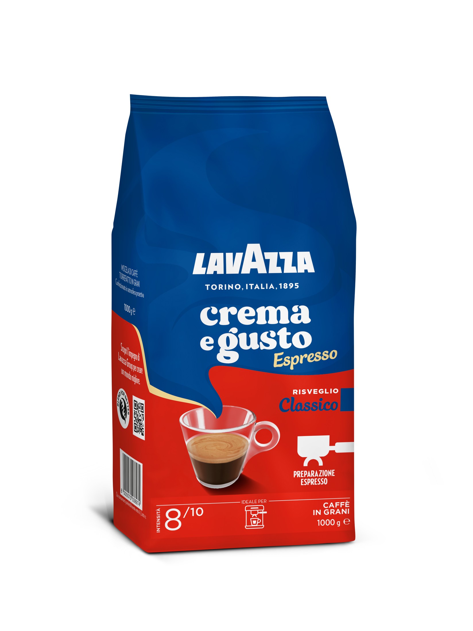 Lavazza Espresso kafa u zrnu Crema e Gusto Classico, 1kg