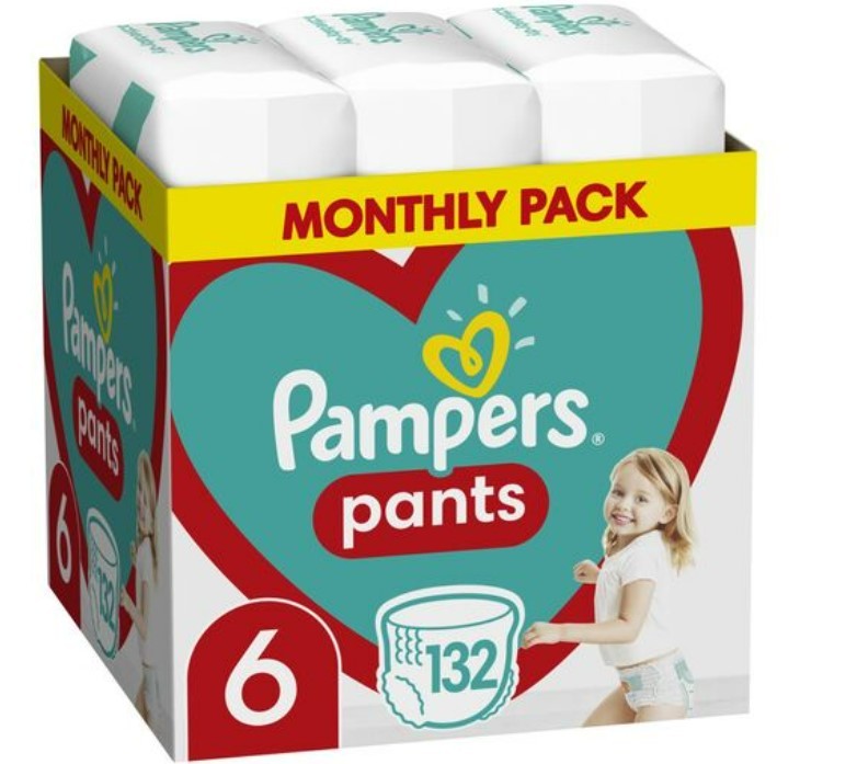 PAMPERS Pants Mjesečno pakovanje pelena, S6, MSB, 132/1