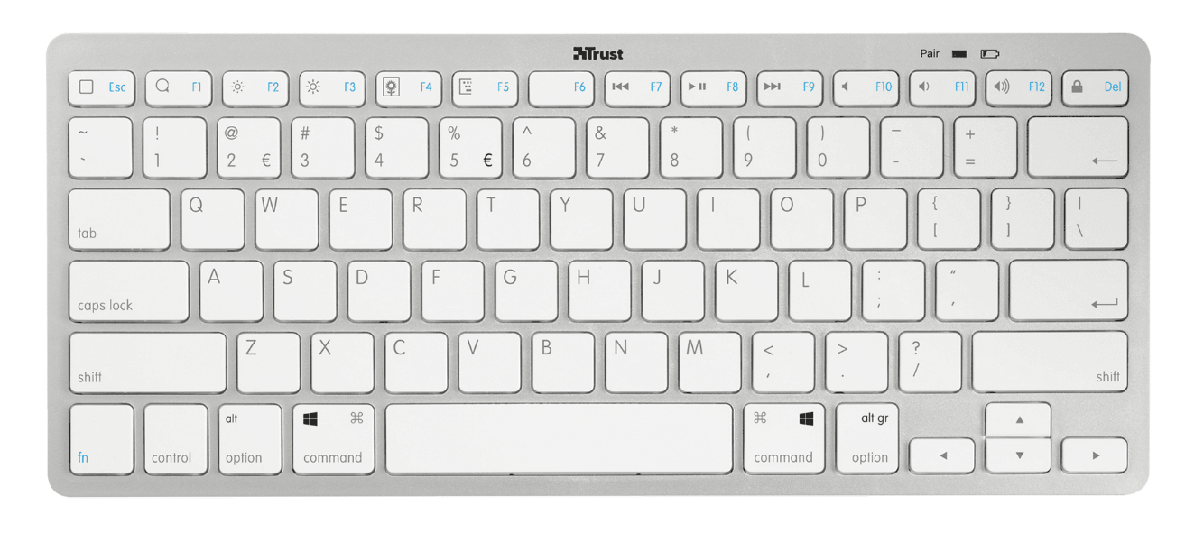 Trust Bežićna tastatura Basic US White