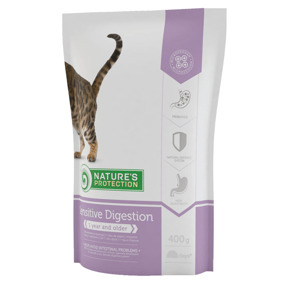ZAŠTITA PRIRODE Suha hrana za mačke Sensitive Digestion Perad za odrasle 400g
