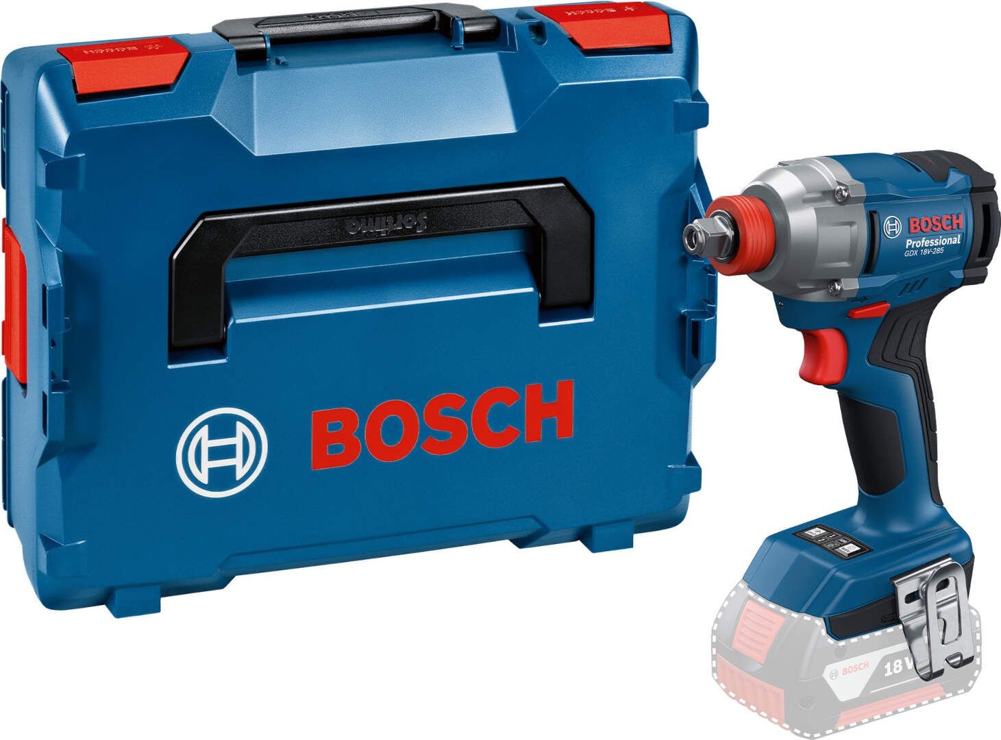 Bosch akumulatorski udarni odvijač GDX 18V-285 Solo, bez baterije i punjača u L-BOXX koferu 06019N2100
