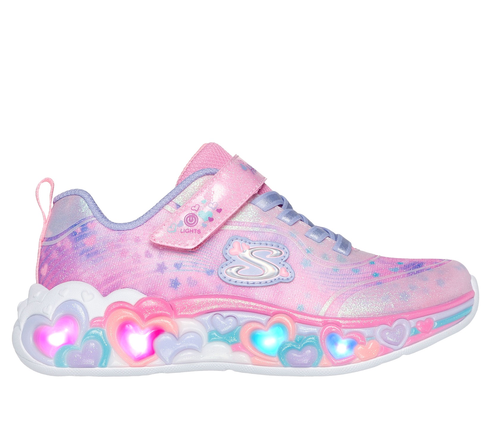 Skechers Patike Eternal Heart Lights za djevojčice, 302696L-LPMT, roze