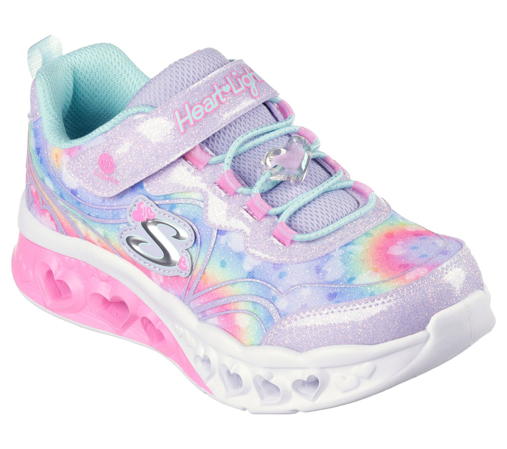 Skechers Patike za djevojčice Flutter heart lights, Šarene