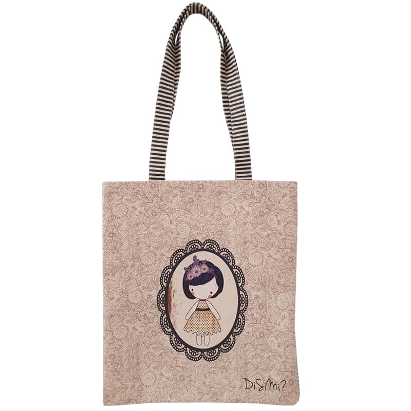 Disimi? Ženska torba "Floral", 39x43 cm, Bež