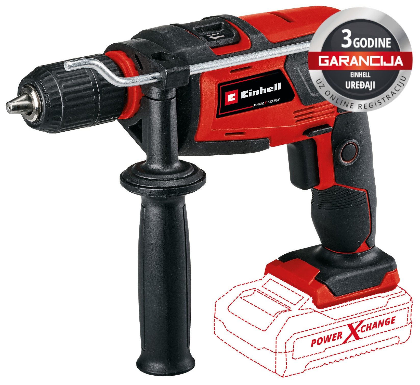 EINHELL PXC aku udarna bušilica TC-ID 18 Li - Solo