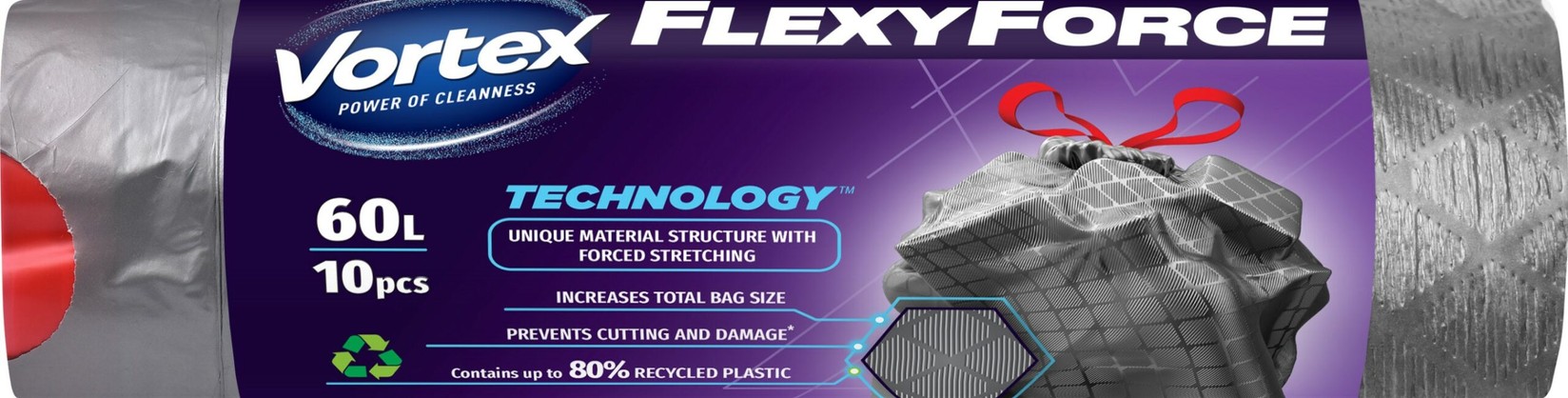 Vortex kese za smeće sa vezicama Flexy LD 60x64cm 60L / 10kom