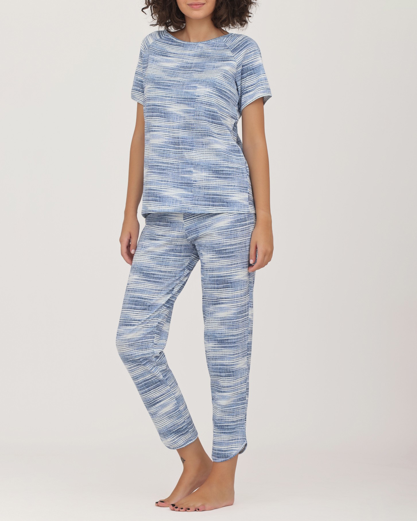 Alma Ras Ženska pidžama Dea, kratki rukava, dezen