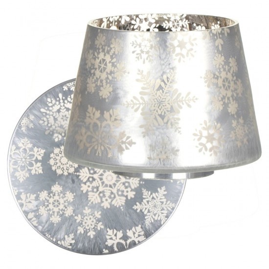 Yenkee Candle Postolje za svijeće, zamrznute pahuljice, Shade and Tray