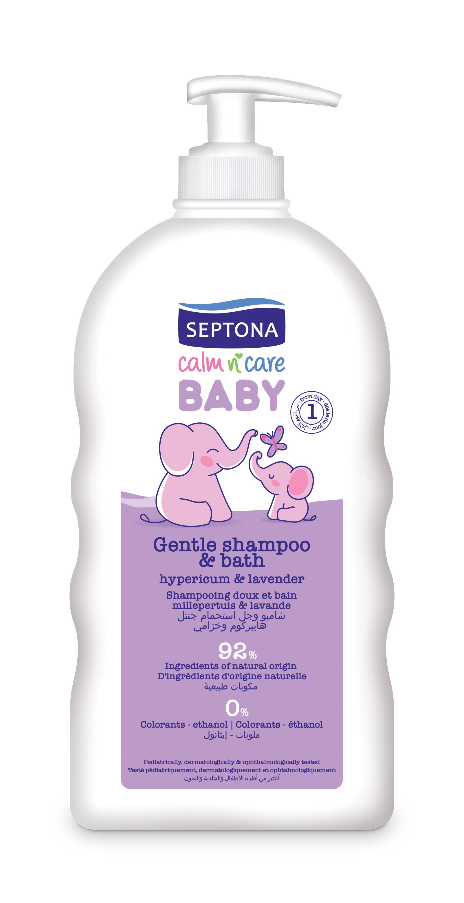 Septona Baby Šampon i kupka  Kantarion & Lavanda 500ml