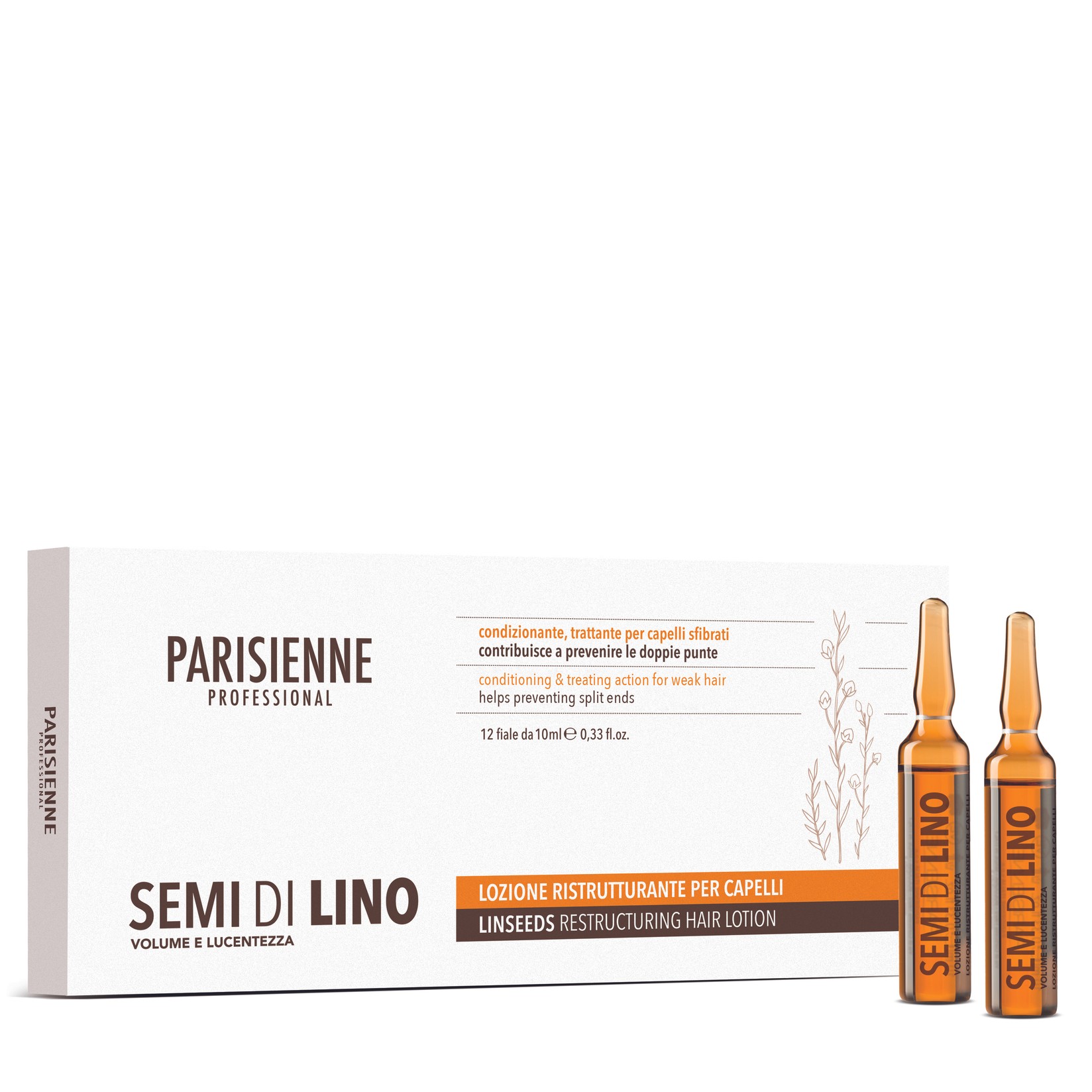 PARISIENNE Ampule za revitalizaciju kose s ekstraktom lanenog sjemena 10ml 1 kom