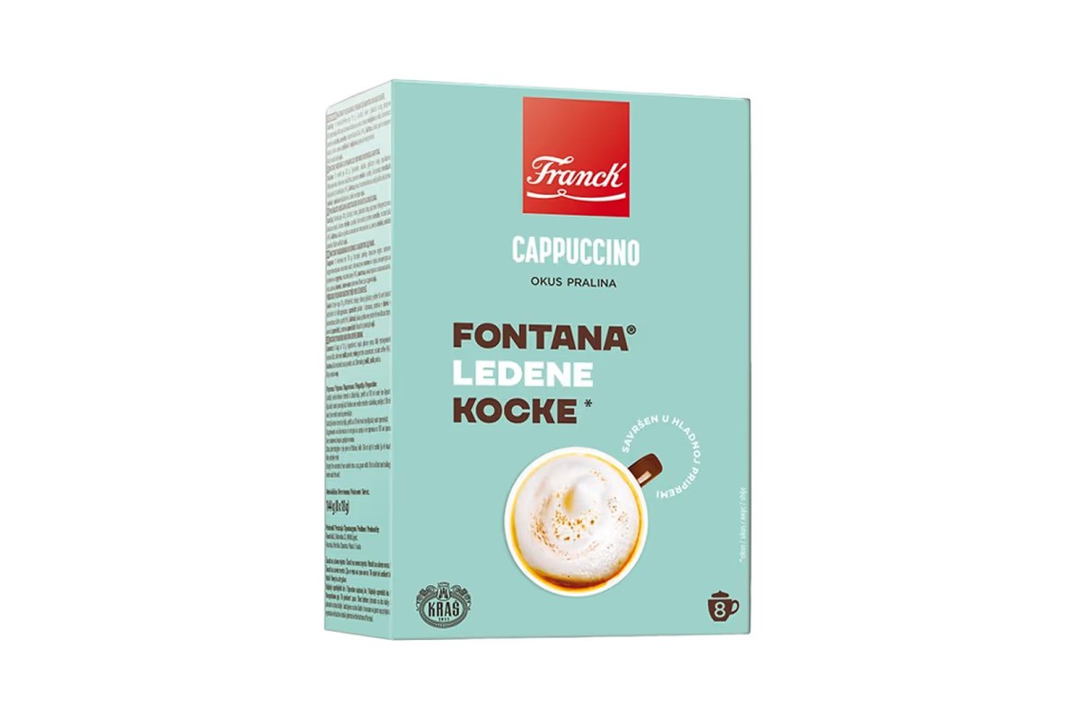 FRANCK Instant kafa Cappuccino Fontana, 18g, 8 komada