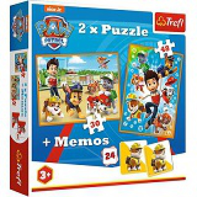 TREFL Puzzle 2 U 1 30+48 + Memorija