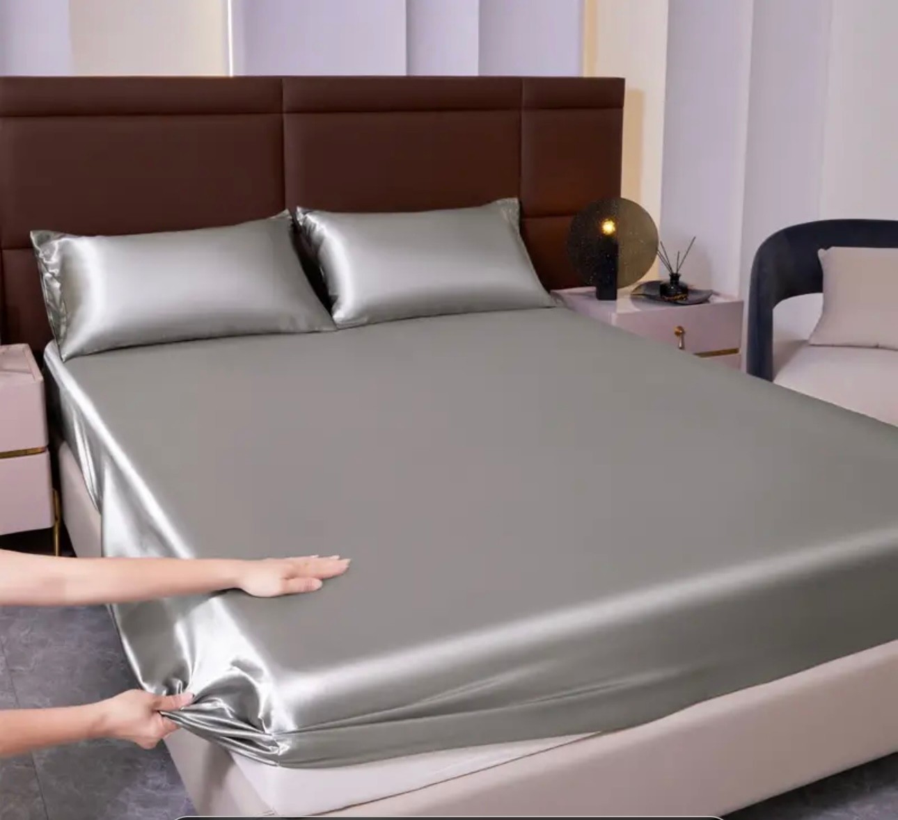 Tintilintić Navlaka za madrac - 160x200 cm, ljubičasta