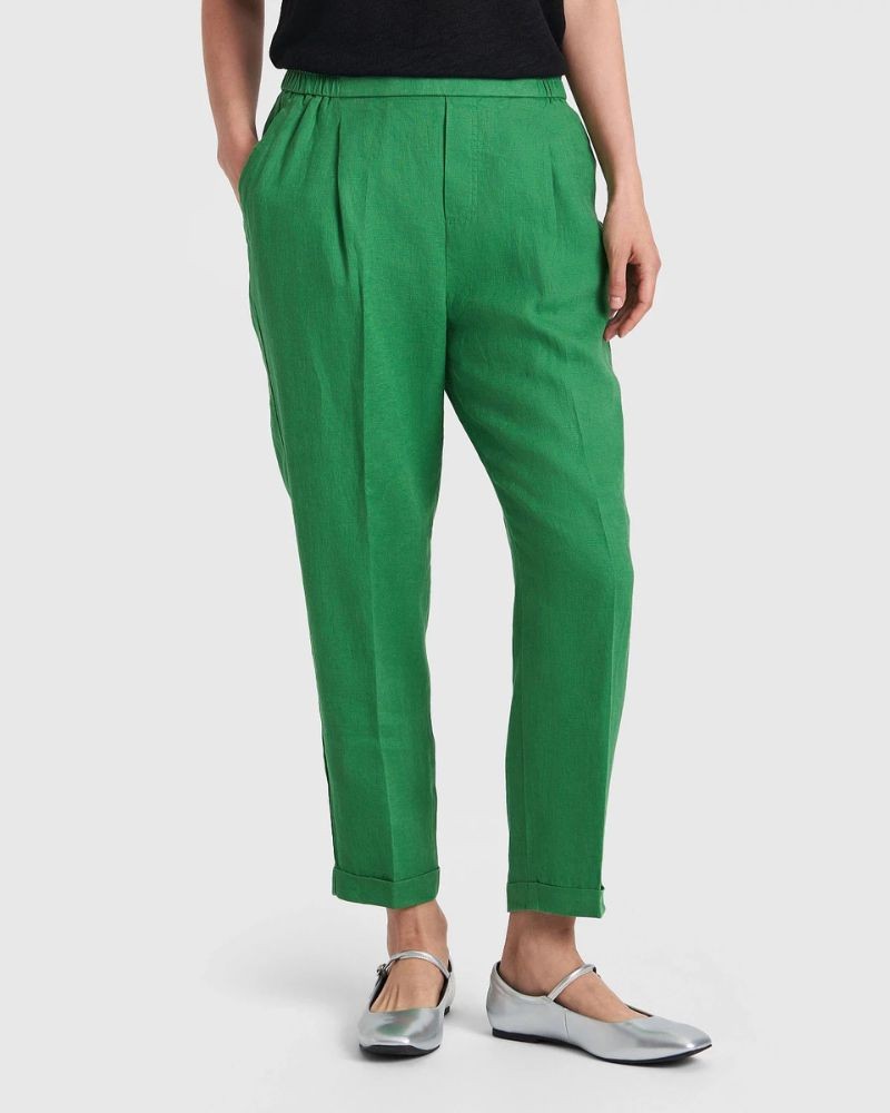 Benetton Ženske hlače 4AGHDF079-0R8-M, Zelene