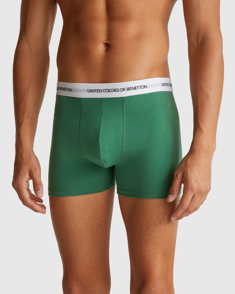 Benetton Muške bokserice 3OP82X00O-248-L, Zelene