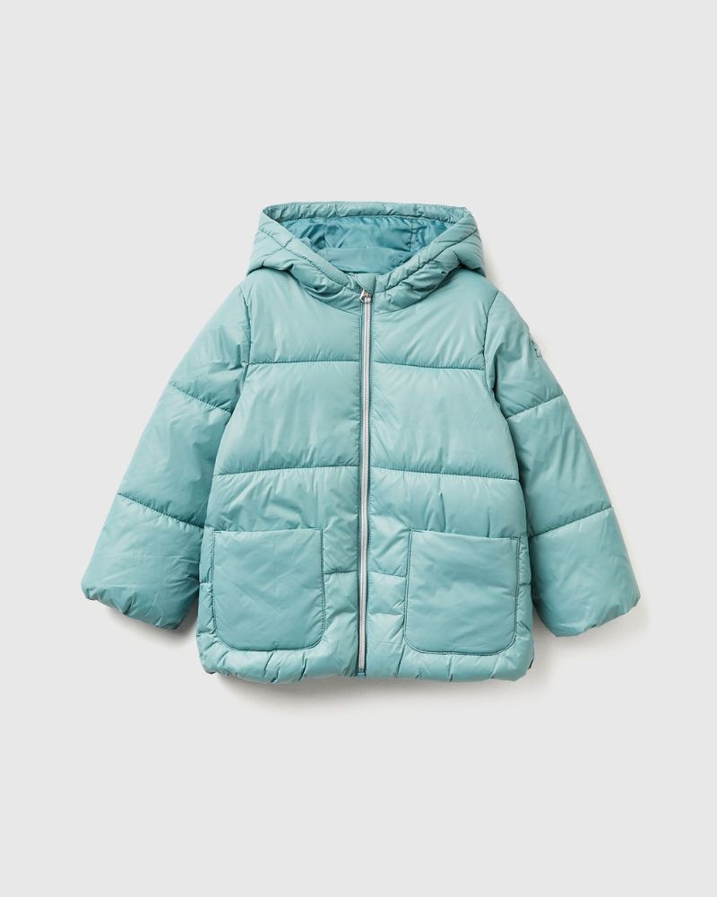 Benetton Jakna za djevojčice 2NQRGN03VP-33K-XX, Svijetloplava