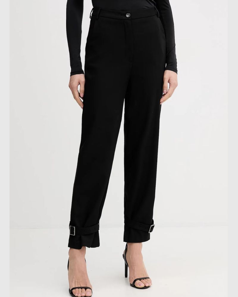 Benetton Ženske hlače 41FQLF080-100-42, Crne