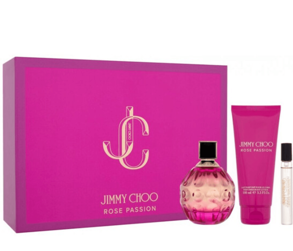 JIMMY CHOO Set Rose Passion ženski parfem EDP, 100ml + losion za tijelo, 100ml + EDP, 7,5ml