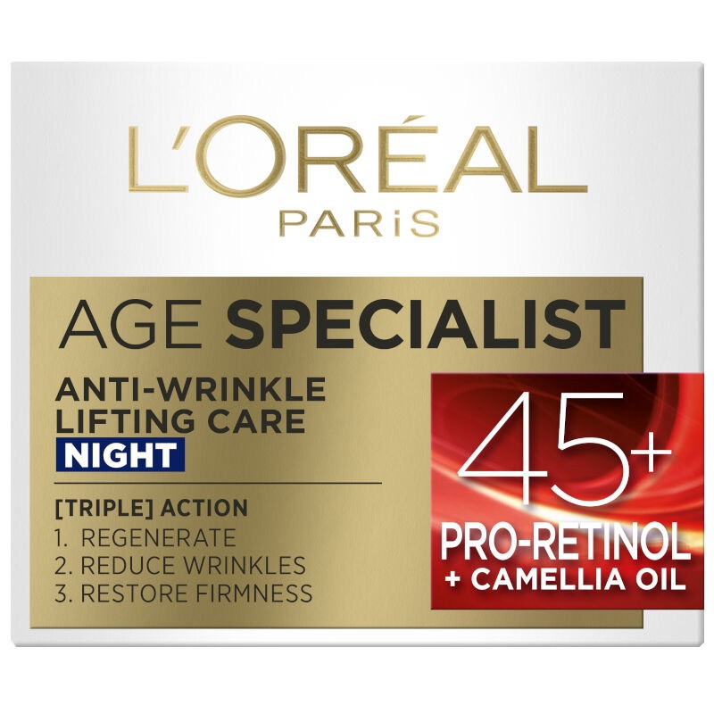 L'OREAL Ženska noćna krema protiv bora Age Specialist Anti-Wrinkle 45+ 50ml