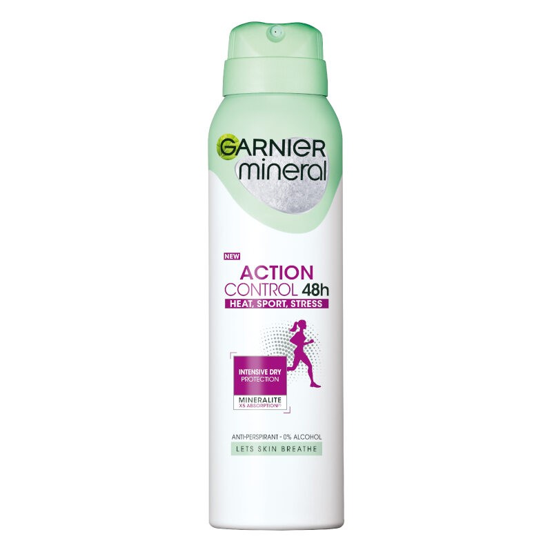 Garnier Mineral Deo Ženski dezodorans u spreju Action Control Heat Stress 48h 150 ml