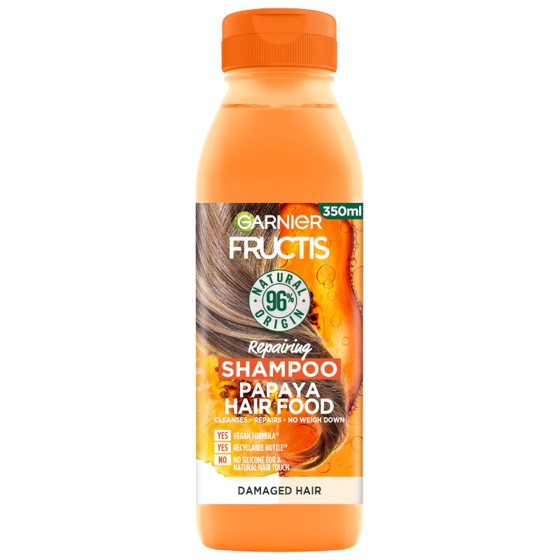 Garnier šampon Fructis Hair Food s okusom papaje 350 ml