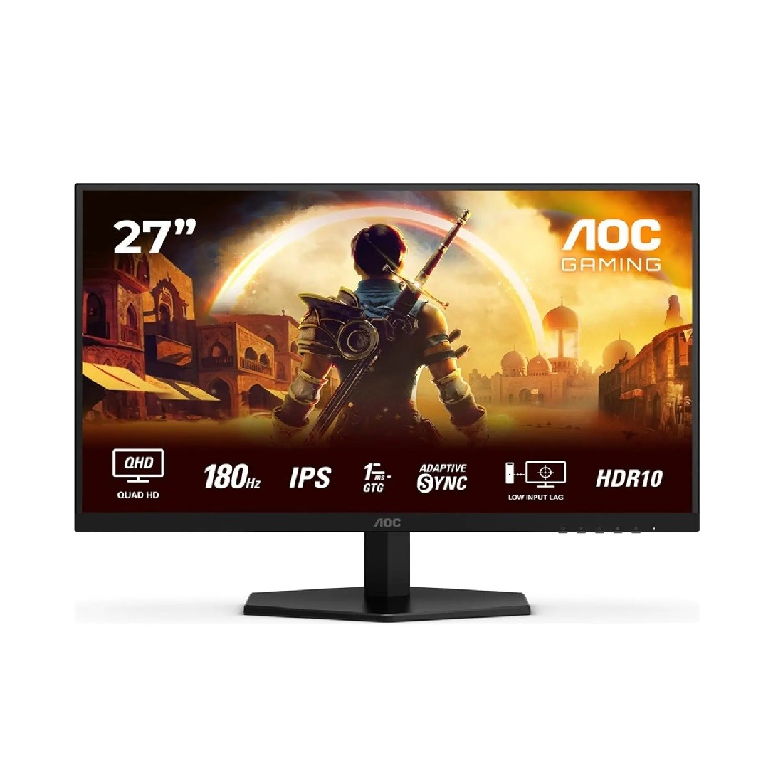 AOC gejmerski monitor 27", Q27G42XE, 2560x1440, IPS, 180Hz, FreeSync, DP 2x2.0, gejmerski zvučnici