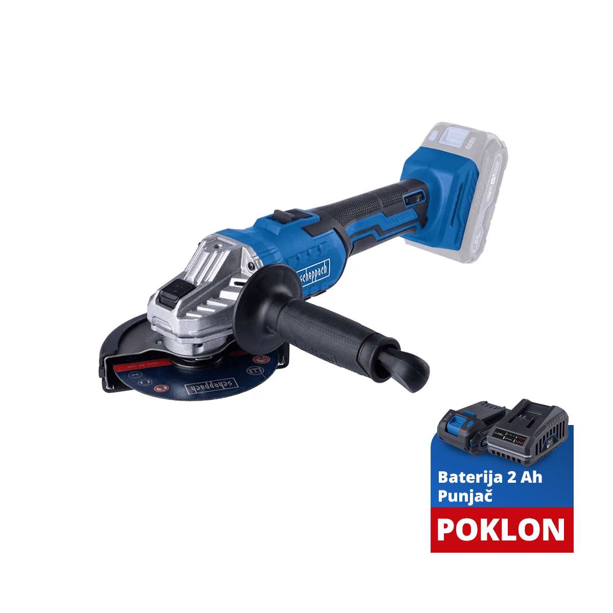 Scheppach Aku ugaona - kutna brusilica Ixes C-Ag125-x - Solo