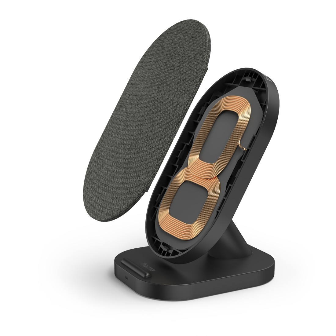 Hama Wireless punjač QI-FC10S-Fabric crni 10W