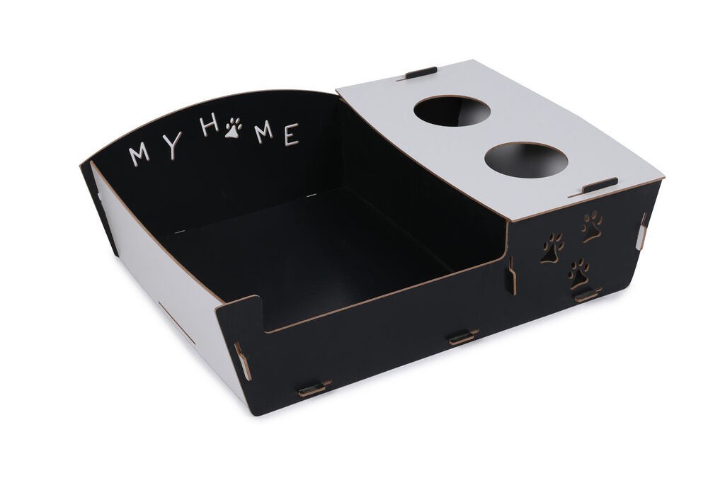 Conceptum Hypnose Mačji krevet, MDF, 60x40x15 cm, Cno-white