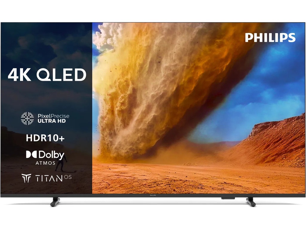 Philips Televizor, 75 " PUS7810, 4 K, QLED, Crni