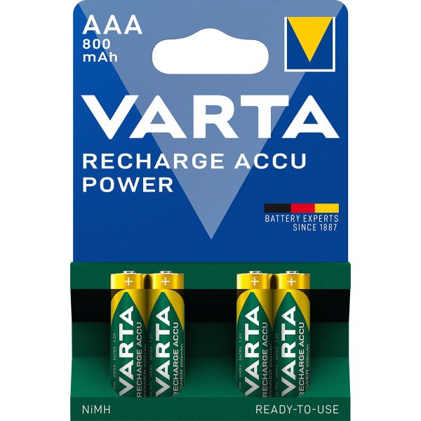 Varta punjiva baterija HR03 800mAh 1/4