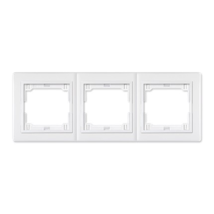 ALING-CONEL Maska za utičnicu trostruka, horizontalna, bijela