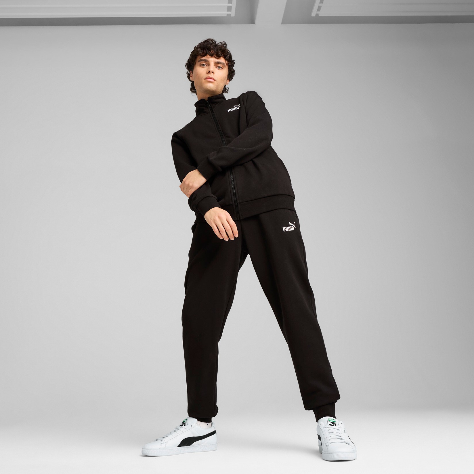 PUMA Muški komplet trenerke ESS Sweat Suit TR, 684848-01, Crna