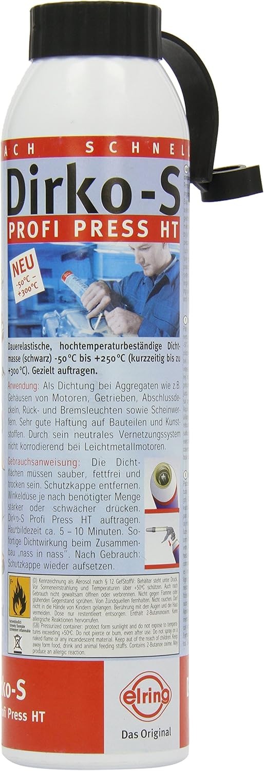 Elrig Sprej Dirko hermetik, 200ml, Crni