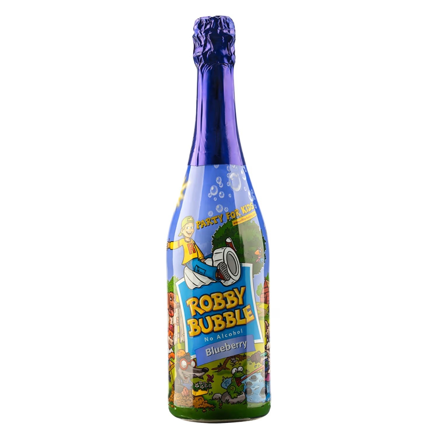 Robby Bubble Juice, borovnica, 0,75l