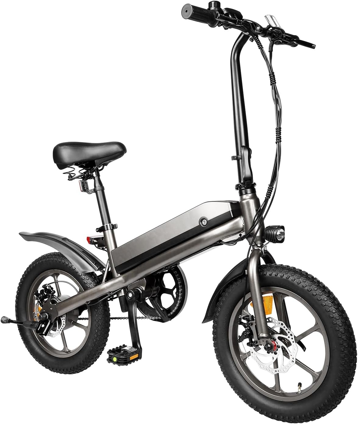 TFSMILEE Električno biciklo S5 E-bike sklopivo unisex, Sivi
