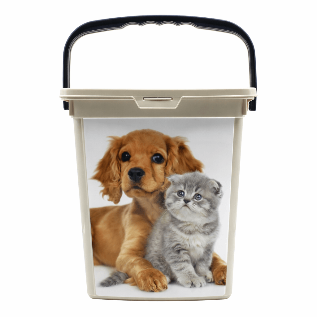 Kutija za hranu za kućne ljubimce sa poklopcem 24 x 23 x 18 cm