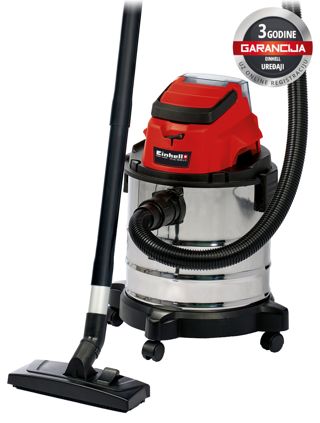 Einhell akumulatorski usisivač TC-VC 18/20 Li S Solo