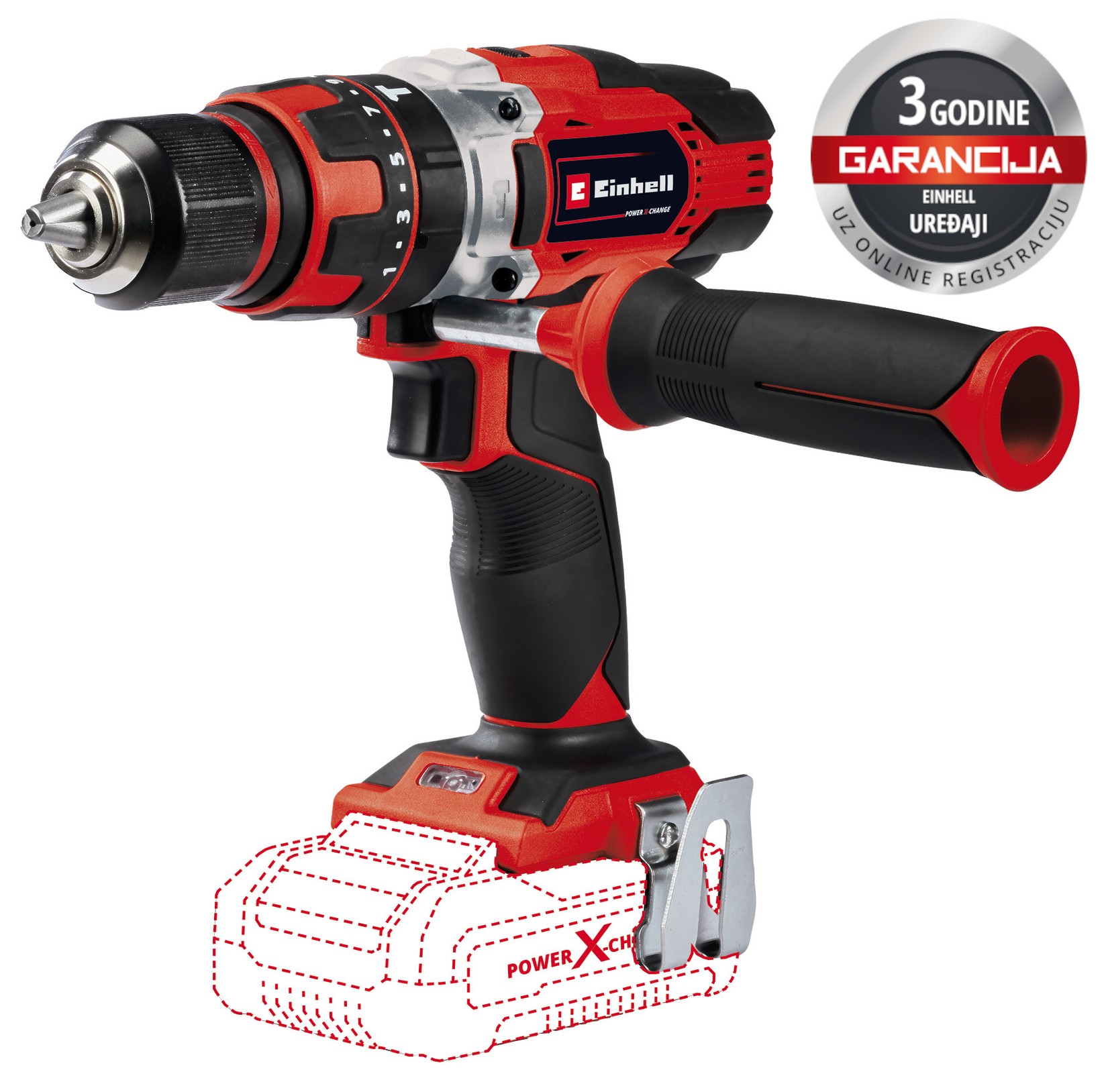 EINHELL PXC aku udarna bušilica TE-CD 18/48 Li-i - Solo