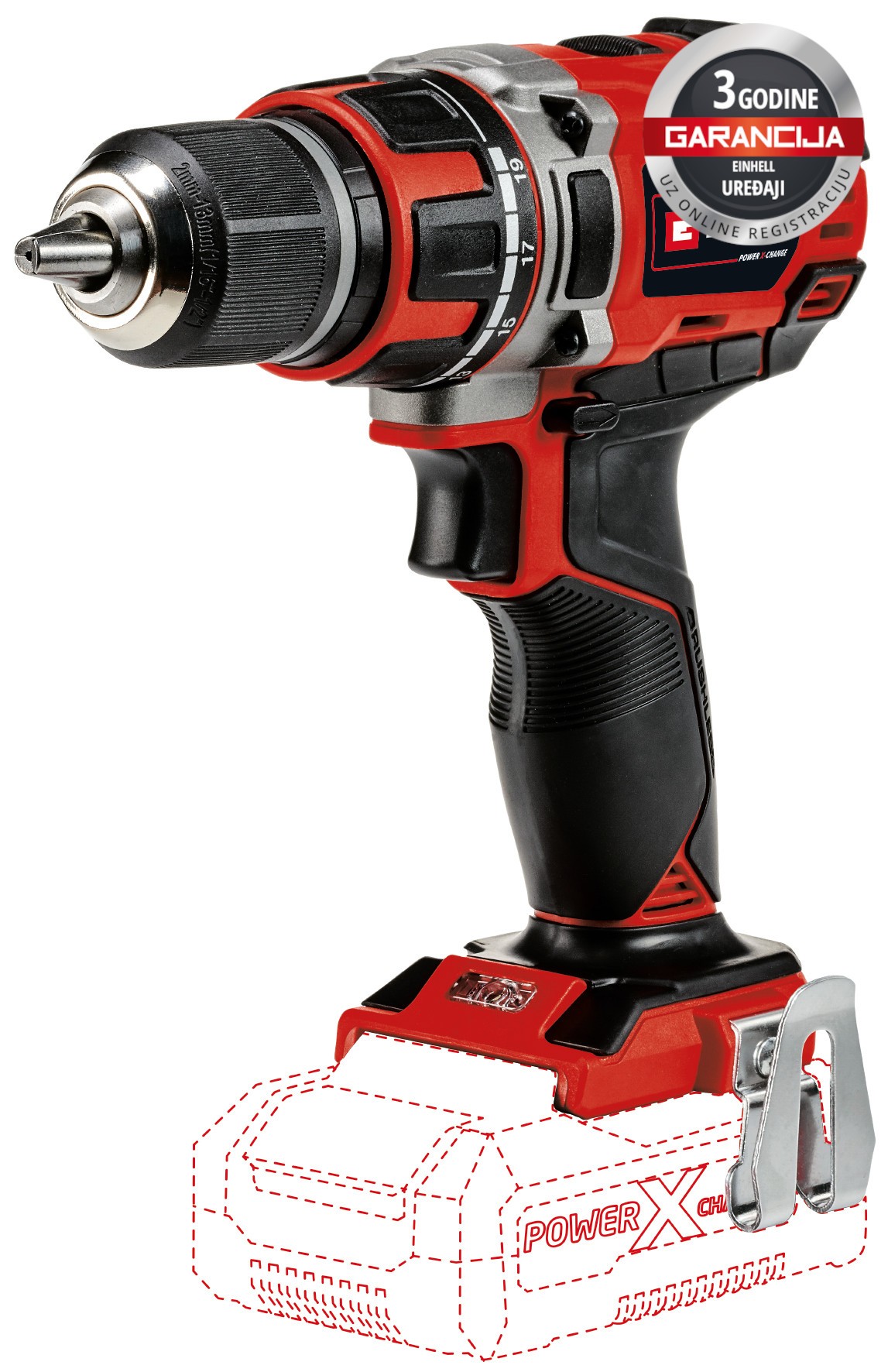 Einhell Professional Akumulatorska bušilica TE-CD 18/50 Li BL-Solo