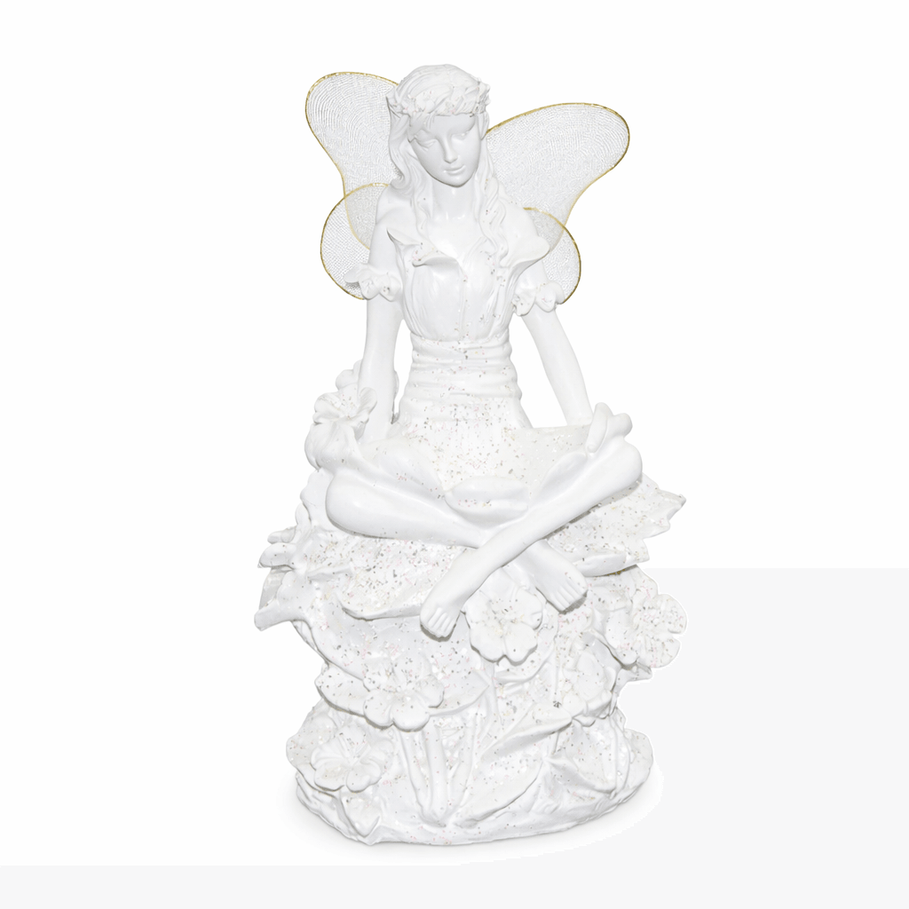 Dekorativna figura bijela vila 25 x 18 x 12 cm