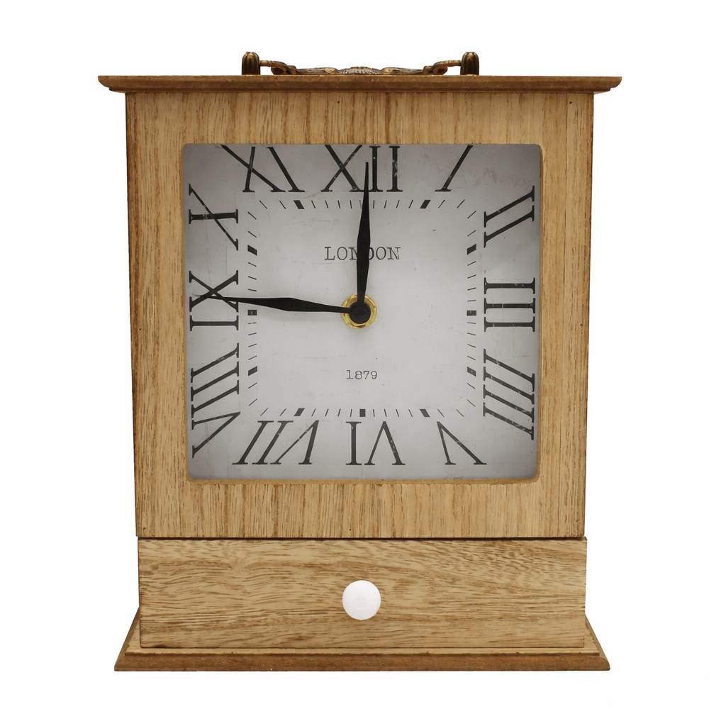 Sat drveni sa ladicom 25 x18 x 7 cm