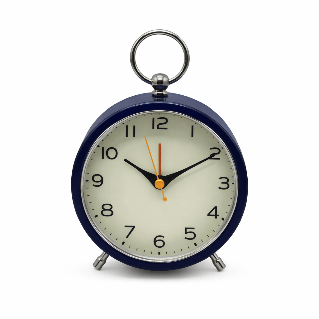 Stoni metalni alarm sat sa svjetlom 16 x 11 x 5.5 cm