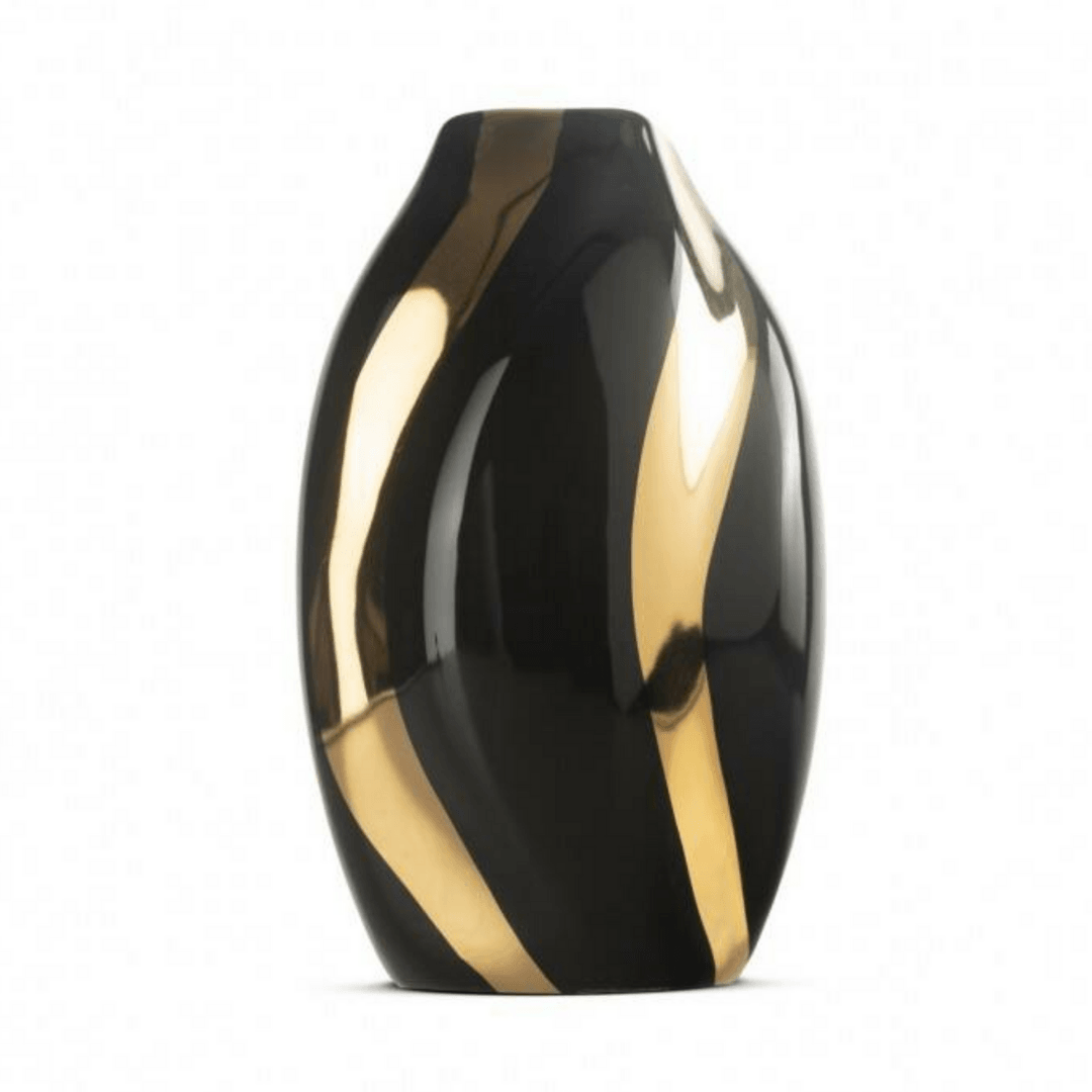 METALLON HOME Ukrasna vazna Obsidian