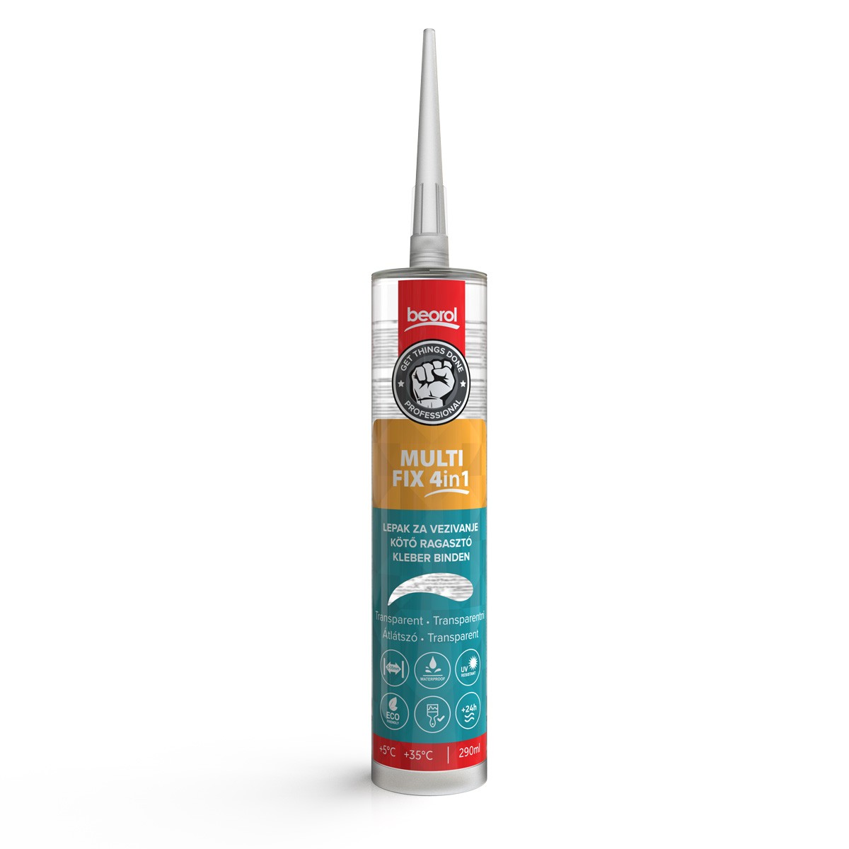 BEOROL Lepak Multifix hibrid prozirni 290ml