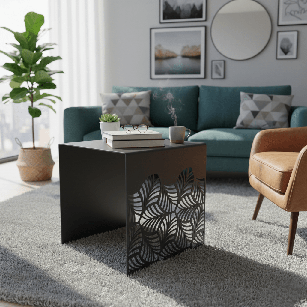 METALLON HOME Stol Leaves 40x40 cm