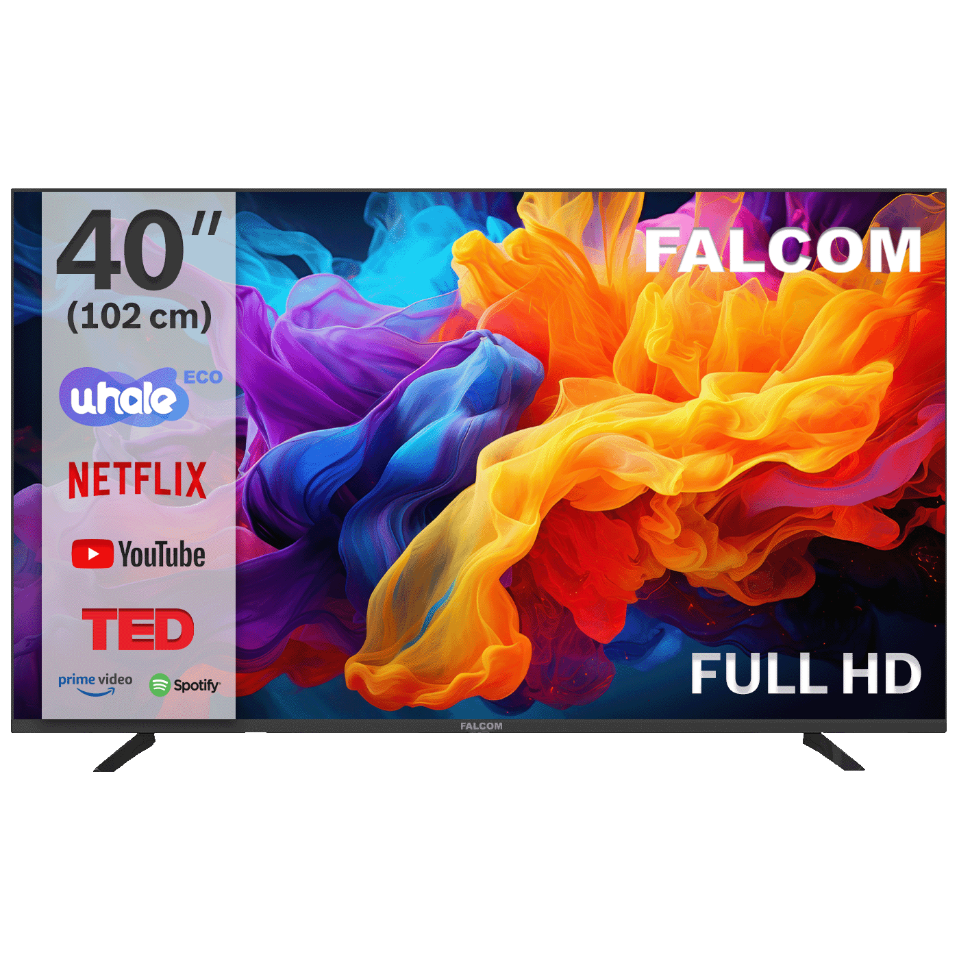 FALCOM Smart televizor TV-40LTF024SM WOS, 40", LED, 4K UltraHD, Bluetooth, WiFi