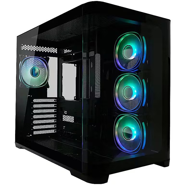 LC-Power Kućište Gaming 8001B Pro-Storm Dark, Midi Tower, BTF, ATX, Micro-ATX, Mini-ITX, Crno