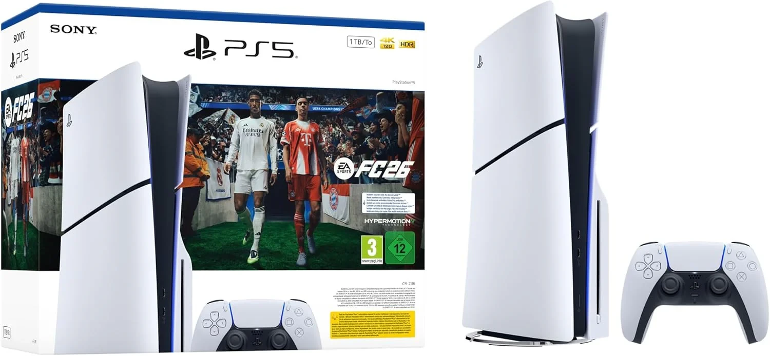 Sony PlayStation 5 konzola, PS5 Slim E Chassis + EA SPORTS FC 26 VCH