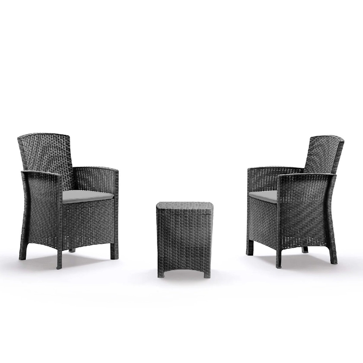 Bica garnitura set LIDO TERRACE, Grafit siva